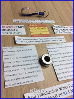 Suzuki Gt750 72-77 Jklmab Re5 M + A Nos Water Pump Mechanical Seal 17470-31010