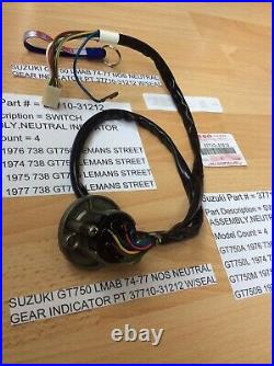 Suzuki Gt750 74-77 Lmab Re5 Nos Gear Indicator 37710-31212 Oil Seal 09280-28002