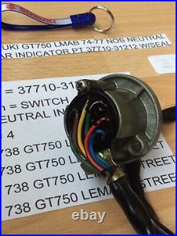 Suzuki Gt750 74-77 Lmab Re5 Nos Gear Indicator 37710-31212 Oil Seal 09280-28002