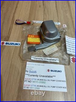 Suzuki Gt750 J. K. L. M. A. B 72-77 Nos Oil Pump Cover Pt No 11411-31001 With Tag New