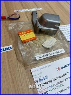 Suzuki Gt750 J. K. L. M. A. B 72-77 Nos Oil Pump Cover Pt No 11411-31001 With Tag New