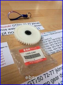 Suzuki Gt750 J. K. L. M. A. B 72-77 Nos Water Pump Gear Pt No 17522-31031 With Tag