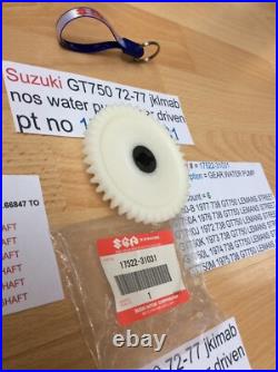 Suzuki Gt750 J. K. L. M. A. B 72-77 Nos Water Pump Gear Pt No 17522-31031 With Tag