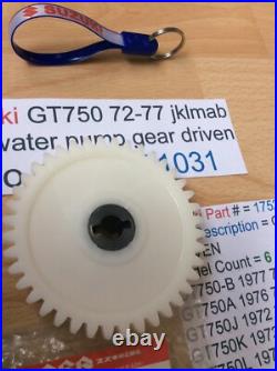 Suzuki Gt750 J. K. L. M. A. B 72-77 Nos Water Pump Gear Pt No 17522-31031 With Tag