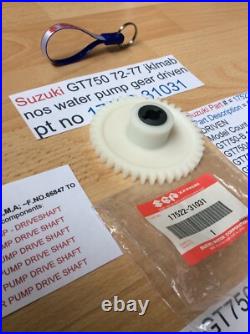 Suzuki Gt750 J. K. L. M. A. B 72-77 Nos Water Pump Gear Pt No 17522-31031 With Tag