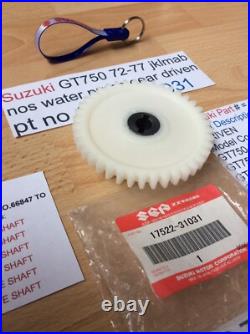 Suzuki Gt750 J. K. L. M. A. B 72-77 Nos Water Pump Gear Pt No 17522-31031 With Tag