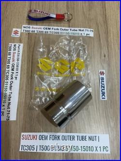 Suzuki NOS Fork Outer Tube Nut 71-75 T500 68 T305 69 TC305 51150-15010 x 1 pc