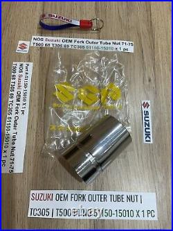 Suzuki NOS Fork Outer Tube Nut 71-75 T500 68 T305 69 TC305 51150-15010 x 1 pc