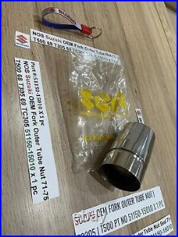 Suzuki NOS Fork Outer Tube Nut 71-75 T500 68 T305 69 TC305 51150-15010 x 1 pc