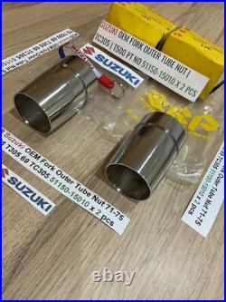 Suzuki NOS Fork Outer Tube Nut 71-75 T500 68 T305 69 TC305 51150-15010 x 2 pcs