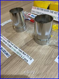 Suzuki NOS Fork Outer Tube Nut 71-75 T500 68 T305 69 TC305 51150-15010 x 2 pcs