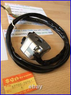 Suzuki Nos T250 T350 T500 Gt250 Gt500 Left Side Handle Switch 57700-28701 Suzuki Nos T250 T350 T500 Gt250 Gt500 Left Side Handle Switch 57700-28701