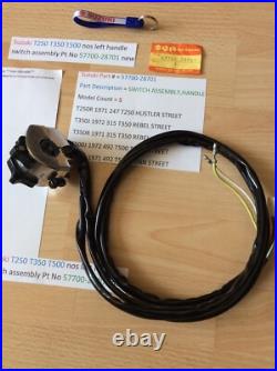Suzuki Nos T250 T350 T500 Gt250 Gt500 Left Side Handle Switch 57700-28701 Suzuki Nos T250 T350 T500 Gt250 Gt500 Left Side Handle Switch 57700-28701