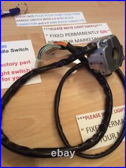 Suzuki Nos Ts125 Tc125 Ts185 Ts250 Ts400 Handle Switch 4 Wire + 9 Wire Blocks Suzuki Nos Ts125 Tc125 Ts185 Ts250 Ts400 Handle Switch 4 Wire + 9 Wire Blocks