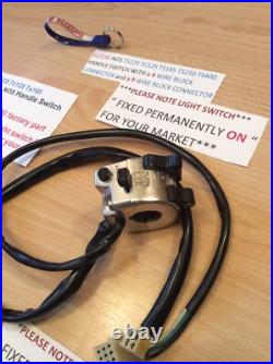 Suzuki Nos Ts125 Tc125 Ts185 Ts250 Ts400 Handle Switch 4 Wire + 9 Wire Blocks Suzuki Nos Ts125 Tc125 Ts185 Ts250 Ts400 Handle Switch 4 Wire + 9 Wire Blocks