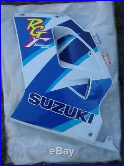 Suzuki RG125Fun / RG125F / RG125 Fun NOS LHS Fairing Panel Blue & White