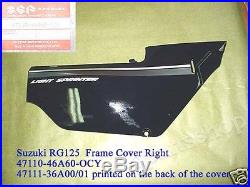 Suzuki RG125 Side Cover & Frame Panel NOS RG 125 Gamma Fairings Set COVER Panels