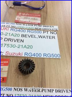 Suzuki RG400 RG500 NOS WATER PUMP DRIVEN BEVEL GEAR PT 17530-21A20 OBSOLETE NEW Suzuki RG400 RG500 NOS WATER PUMP DRIVEN BEVEL GEAR PT 17530-21A20 OBSOLETE NEW