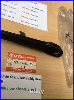 Suzuki RG400 RG500 nos Side Stand assembly new in parts bag pt no 42310-20A01