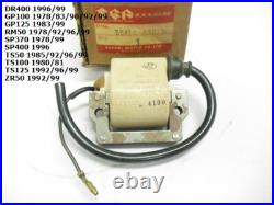 Suzuki RM50 TS100 TS125 SP400 DR370 GP100 GT100 Ignition Coil NOS 33410-43010