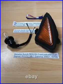 Suzuki Rg250 Wd Gamma Mk 1 Nos Right Side Indicator Pt 35601-16700-999 New
