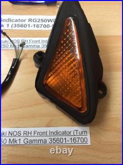 Suzuki Rg250 Wd Gamma Mk 1 Nos Right Side Indicator Pt 35601-16700-999 New