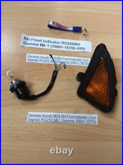 Suzuki Rg250 Wd Gamma Mk 1 Nos Right Side Indicator Pt 35601-16700-999 New