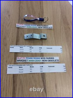 Suzuki Rg400 Rg500 Nos Fairing Bracket Pt No 94484-20a01 New Perfect