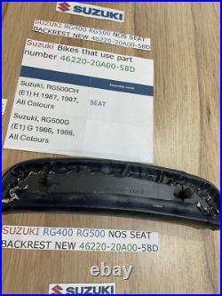 Suzuki Rg400 Rg500 Nos Rear Seat Pad Navy Pt No 46220-20a00-58d New Navy Blue