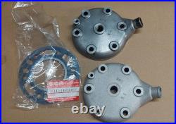 Suzuki Rm125 1984'e' & 1985'f' Cylinder Heads With Nos Head Gasket