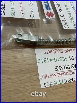 Suzuki Rm125 Rear Brake Cable 75-78 Nos Pt 58510-41310 Obsolete Genuine Suzuki
