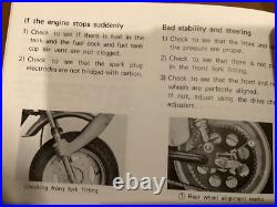 Suzuki Rv125 K 1972 Nos Genuine Owners Manual Motorcycle Article