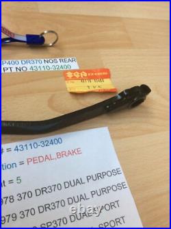 Suzuki Sp370 Sp400 Dr370 Nos Rear Brake Pedal Pt No 43110-32400 With Parts Tag