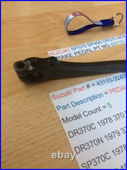Suzuki Sp370 Sp400 Dr370 Nos Rear Brake Pedal Pt No 43110-32400 With Parts Tag