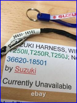 Suzuki T250 T350 Nos Rear Tail Light Harness Loom Pt No 36620-18501 New Perfect Suzuki T250 T350 Nos Rear Tail Light Harness Loom Pt No 36620-18501 New Perfect