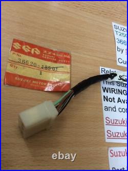 Suzuki T250 T350 Nos Rear Tail Light Harness Loom Pt No 36620-18501 New Perfect