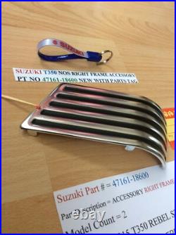 Suzuki T350 Nos Right Frame Accessory Pt No 47161-18600 With Parts Tag Suzuki T350 Nos Right Frame Accessory Pt No 47161-18600 With Parts Tag