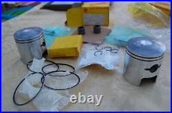 Suzuki T350 PISTONS, RINGS, GUDGEON PINS, SMALL END BEARINGS, CIRCLIPS STND nos