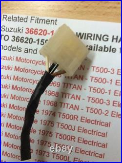 Suzuki T350 T500 Nos Rear Wiring Harness Loom New Pt 36620-15000 Now Obsolete