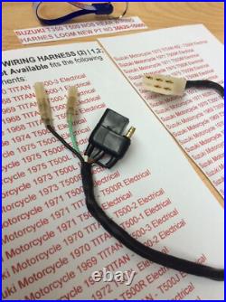 Suzuki T350 T500 Nos Rear Wiring Harness Loom New Pt 36620-15000 Now Obsolete