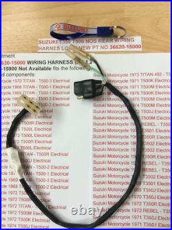 Suzuki T350 T500 Nos Rear Wiring Harness Loom New Pt 36620-15000 Now Obsolete