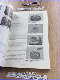 Suzuki T500-11 Service Manual + Gt500 A Technical Bulletin Nos Nice Clean Pages