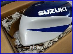Suzuki TL1000R Tank weiß/blau, Neu, Fuel Tank, NOS