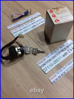 Suzuki TS125 72-77 NOS IGNITION SWITCH NEW IN BOX 37110-28011