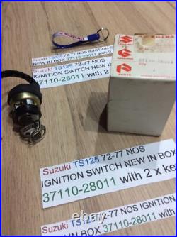 Suzuki TS125 72-77 NOS IGNITION SWITCH NEW IN BOX 37110-28011