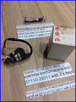Suzuki TS125 72-77 NOS IGNITION SWITCH NEW IN BOX 37110-28011