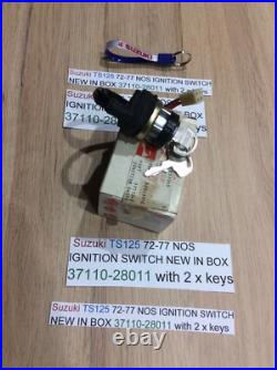 Suzuki TS125 72-77 NOS IGNITION SWITCH NEW IN BOX 37110-28011