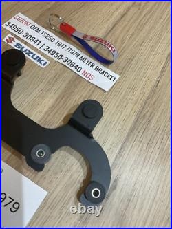 Suzuki TS250 1977 1979 NOS METER BRACKET 34950-30641 34950-30640 INC CUSHIONS