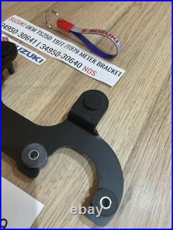 Suzuki TS250 1977 1979 NOS METER BRACKET 34950-30641 34950-30640 INC CUSHIONS