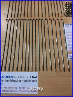 Suzuki Ts100 80-81 Ds100 78-81 Nos Front Spoke Set Pt 55320-48120 New With Tag